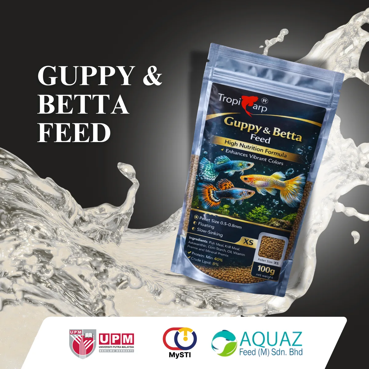 Pelet Mikro Guppy & Betta
